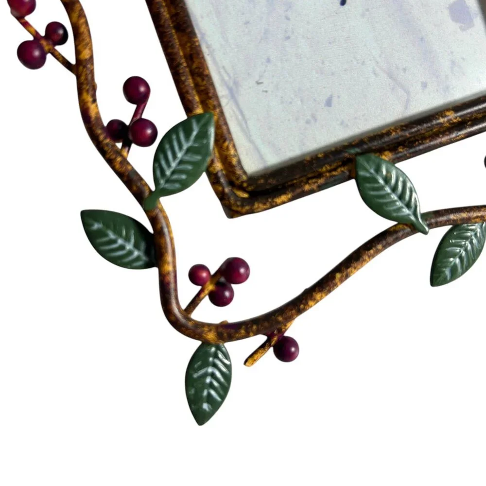 Vintage Malden Rustic Garden Collage Photo Frame Vines Berries Tabletop
